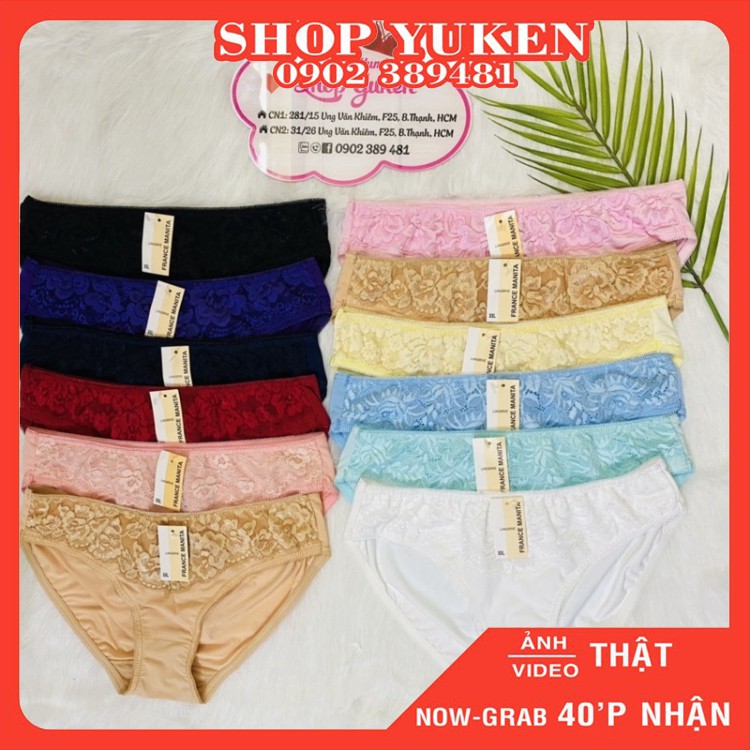 Quần lót thun lạnh phối ren hàng việt nam