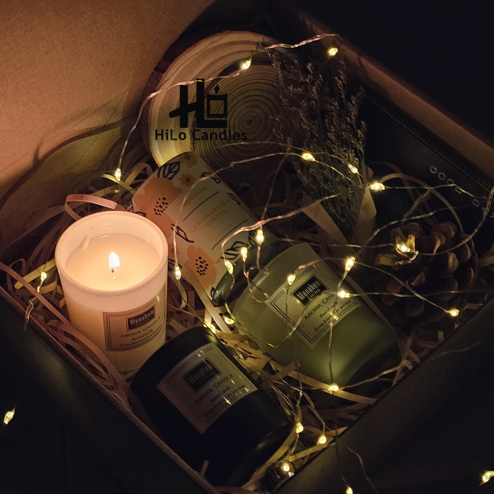 SET QUÀ TẶNG Sinh Nhật Tốt Nghiệp Năm Mới - Nến Thơm Aroma Menahem - HiLo Candles