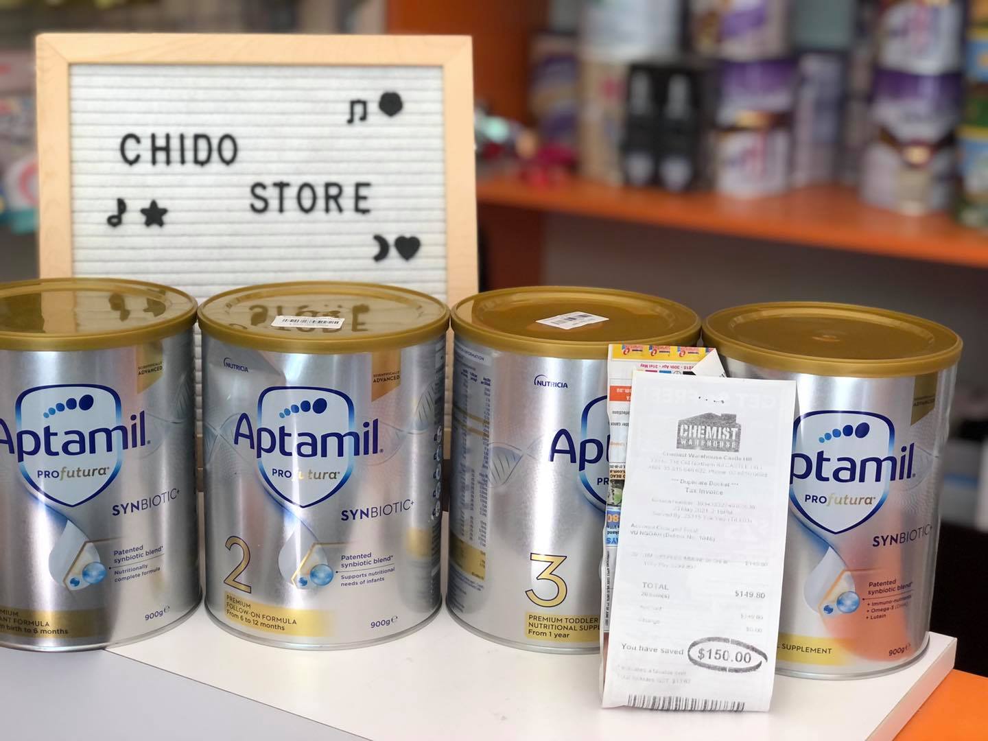 Sữa Aptamil Profortuna Úc mẫu mới 900gr