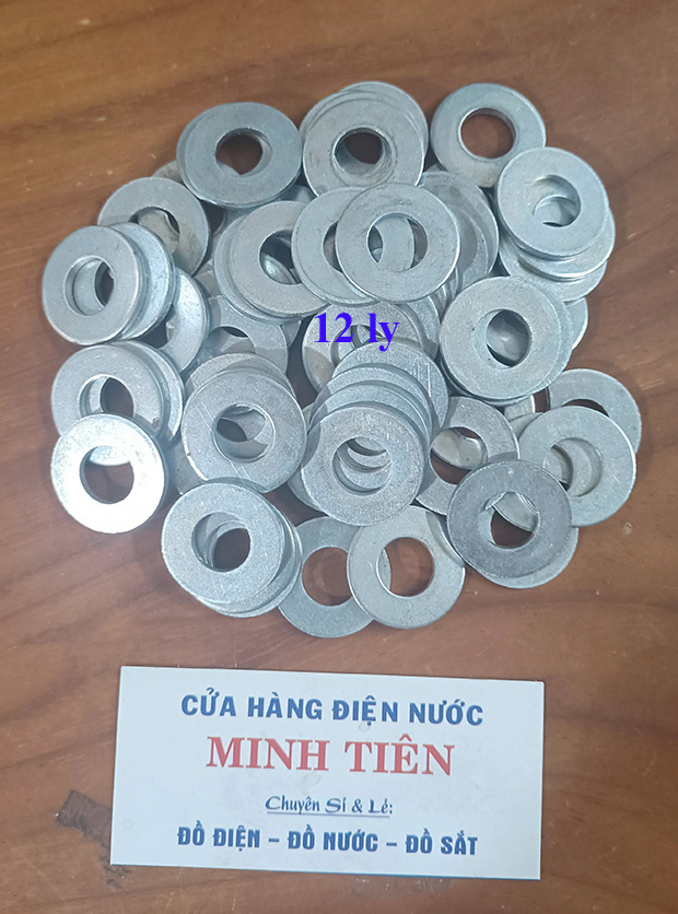 200 gram long đền, lông đền, vòng đệm cho bù lon 6 ly, 8 ly, 10 ly, 12 ly.
