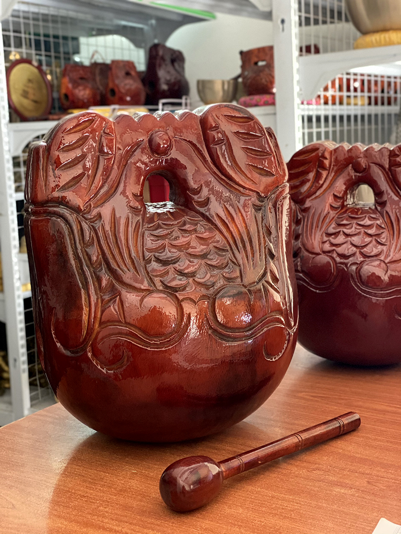Mõ tụng kinh tại gia gỗ mít