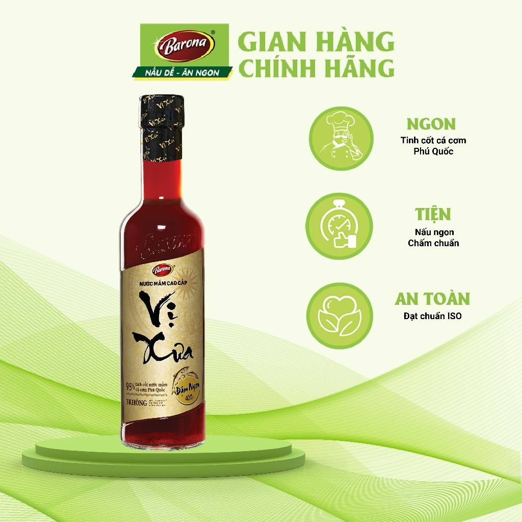Nước mắm cao cấp Vị Xưa 40 độ đạm 500ml