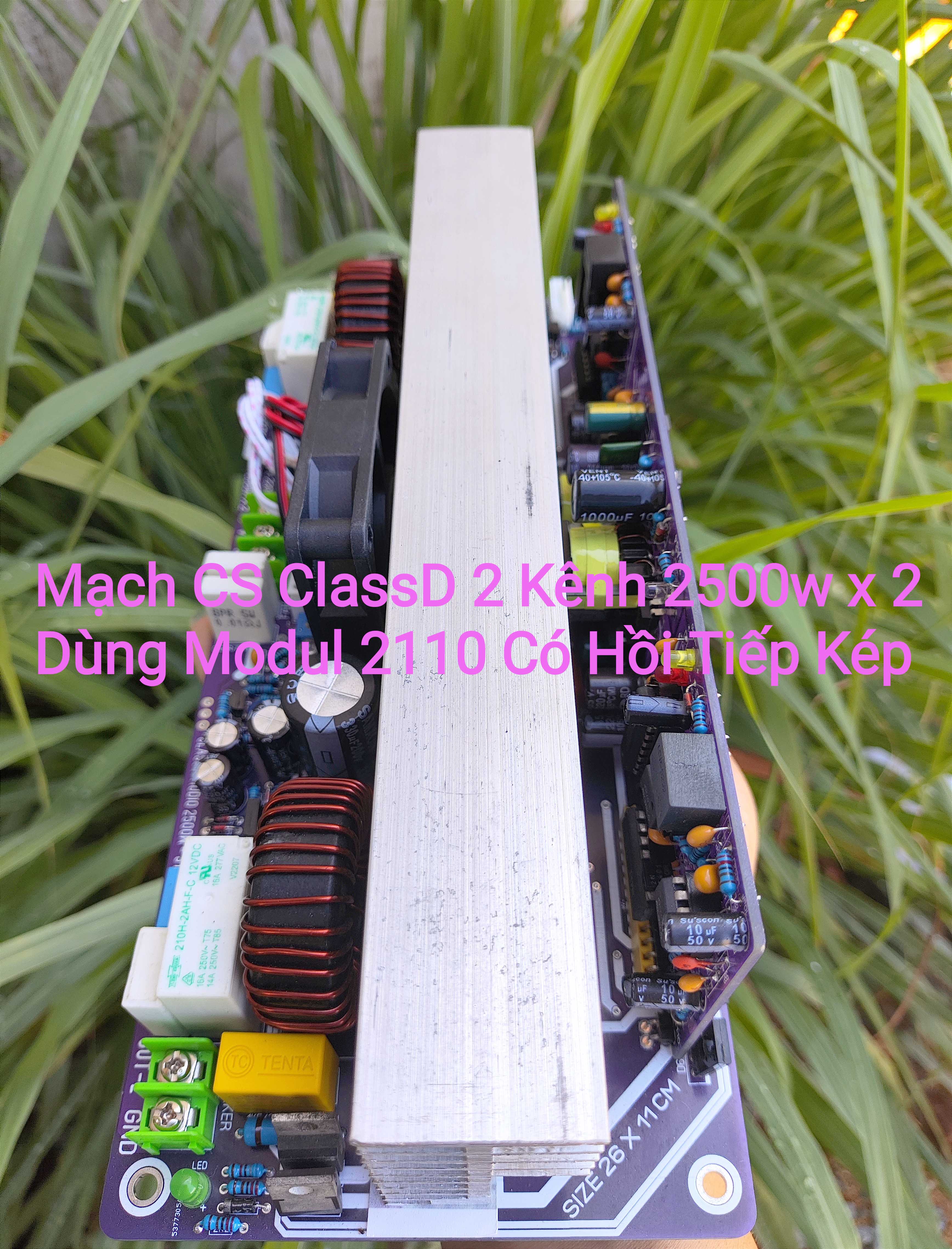 Mạch công suất âm thanh class D 2 kênh 2500W x2 ( 2110 CHẠY ÁP CAO +-150v)