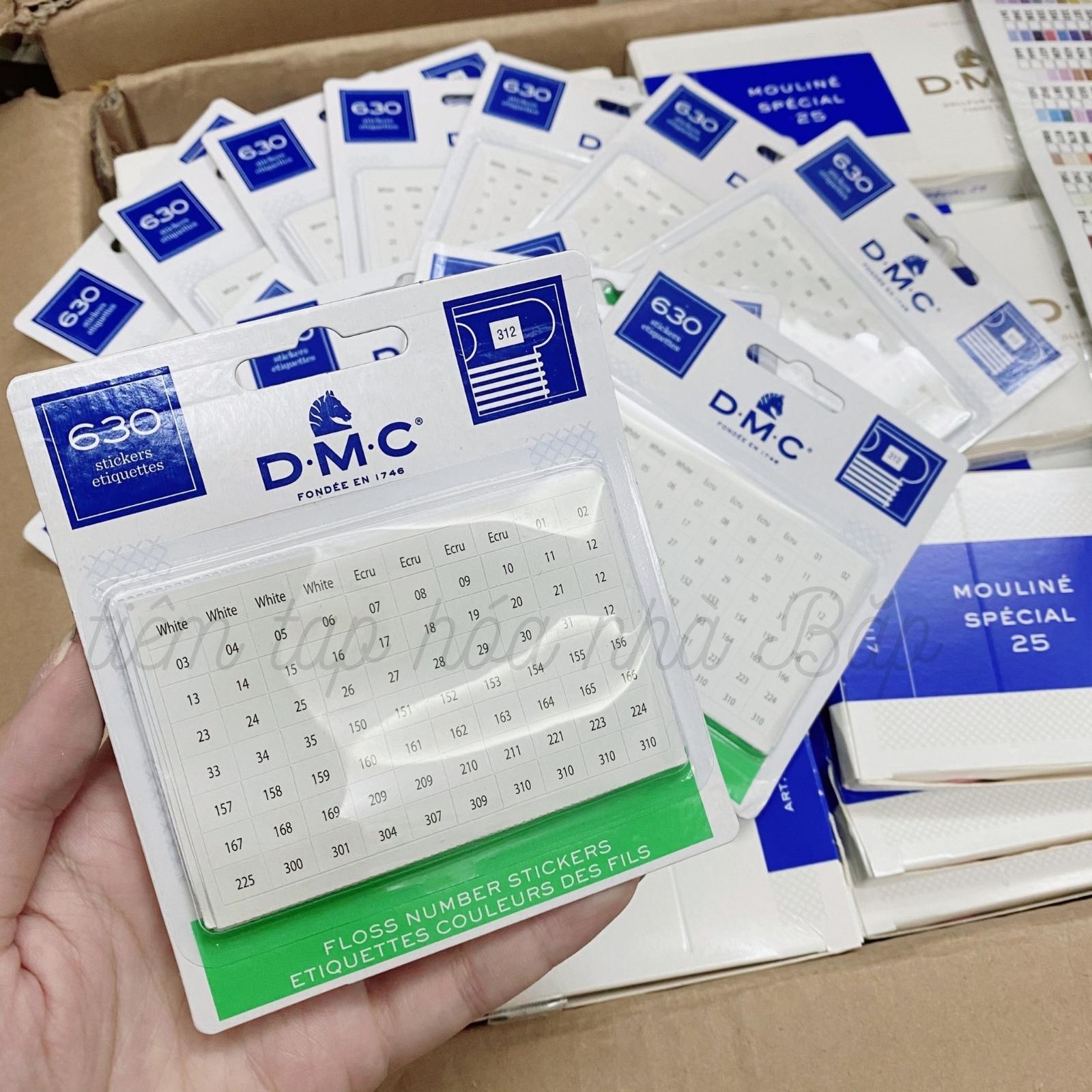 Bảng Dán 640 Mã Code Chỉ DMC Pháp Chính Hãng