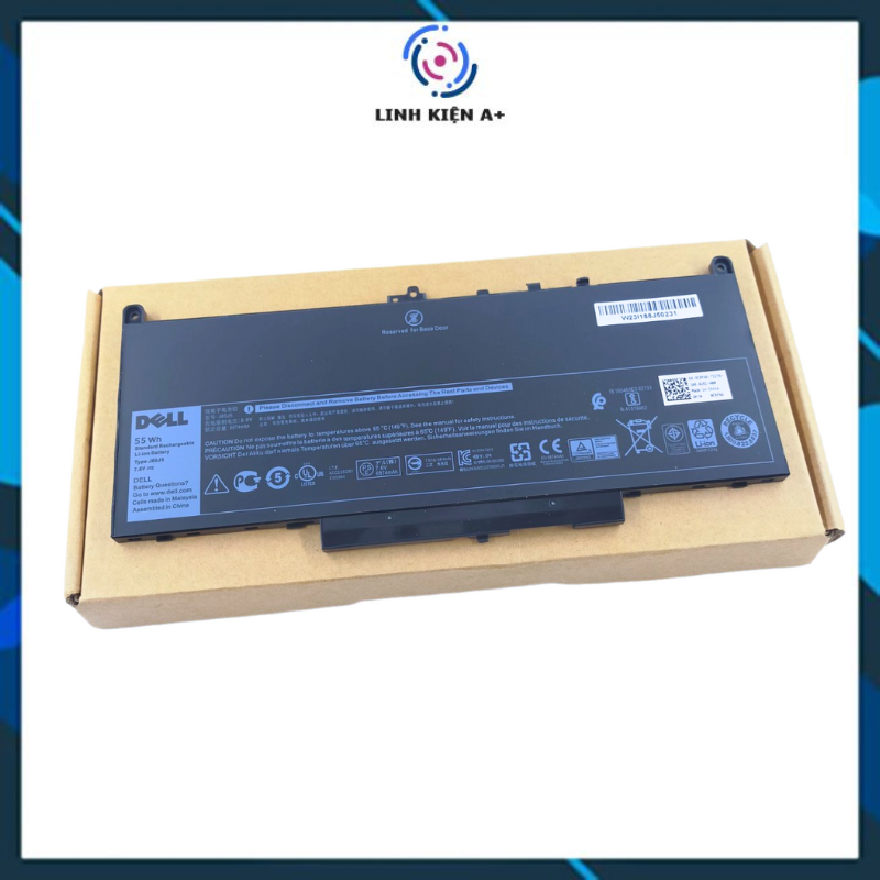 Battery Dell Latitude e7270 e7470 j60j5 55Wh [zin]