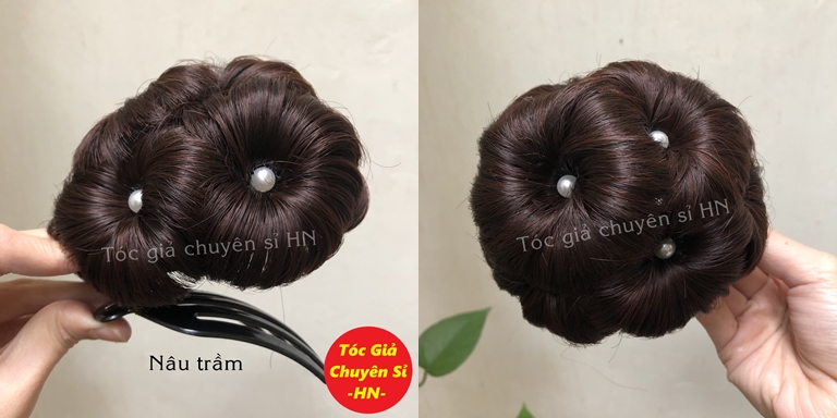 [ĐỘC QUYỀN] Đính ngọc búi hoa kẹp xước phu nhân