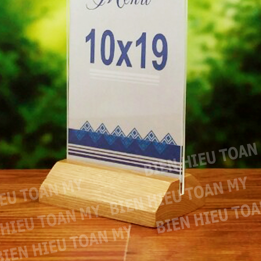 Standee để bàn Đế Gỗ