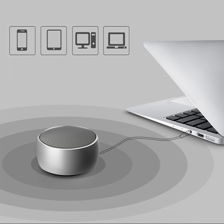 Loa bluetooth bs01loa bluetooth mini loa bluetooth cầm tay mini bs01 vỏ kim loại bass hay có khe cắm thẻ nhớ cổng 3.5