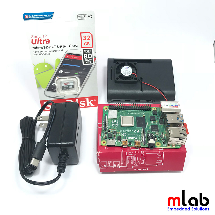 Bộ sản phẩm Raspberry Pi 4 (4GB RAM) Starter Kit