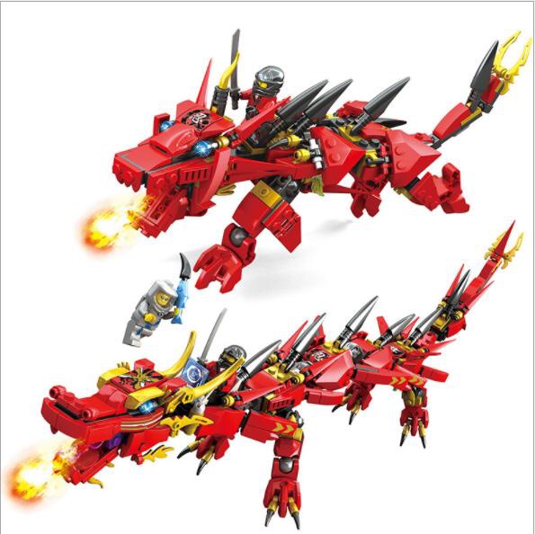 Lego Ninja rồng đỏ vàng