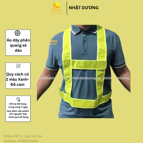 Áo Phản Quang Dây (ĐI PHƯỢT, CÔNG TRÌNH....)
