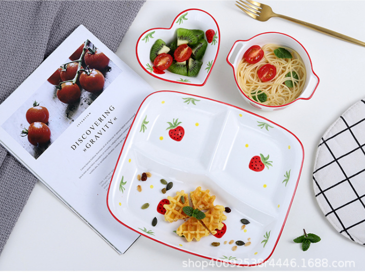 Set ăn sáng 3 món/ khay ăn dặm cho bé