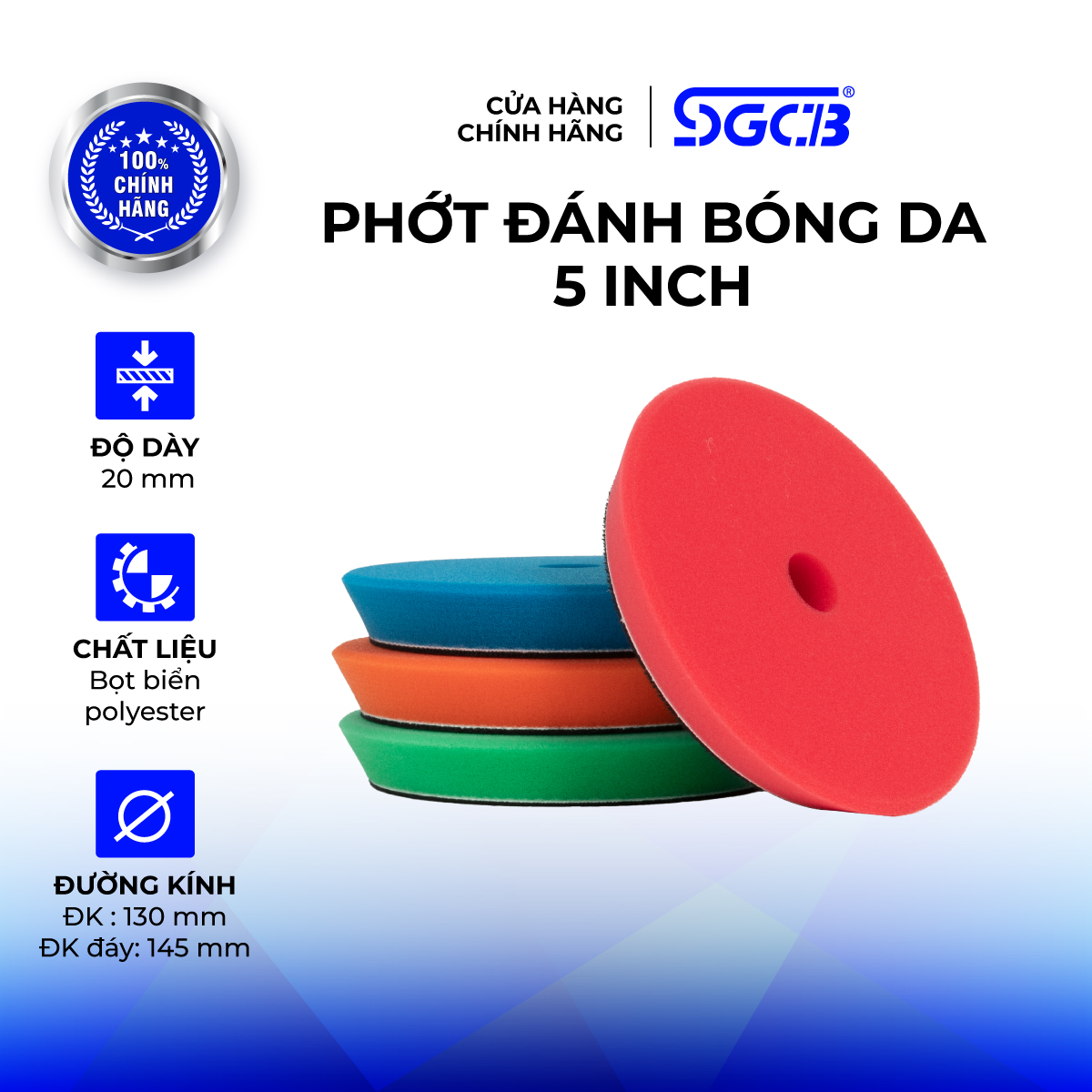 Phớt Đánh Bóng 5 Inch DA SGCB