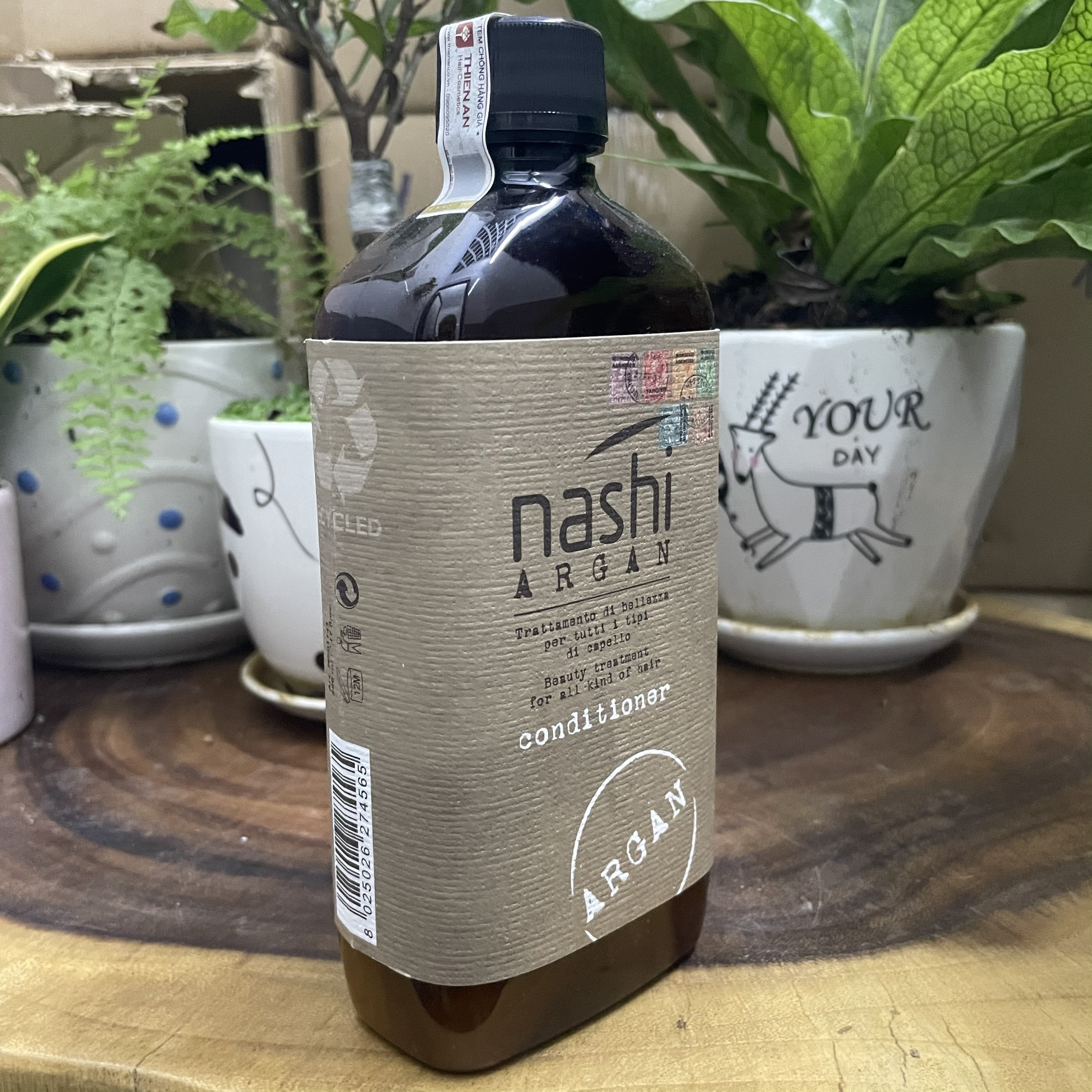 [HCM]Dầu xả chăm sóc tóc hư tổn Nashi Argan Conditioner 500ml