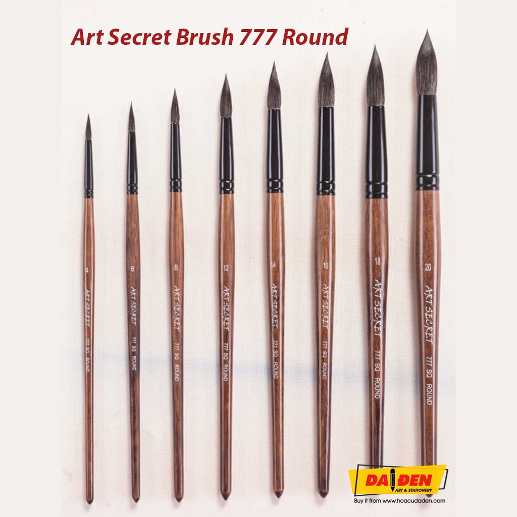 Cọ vẽ art secret 777 round lông sóc
