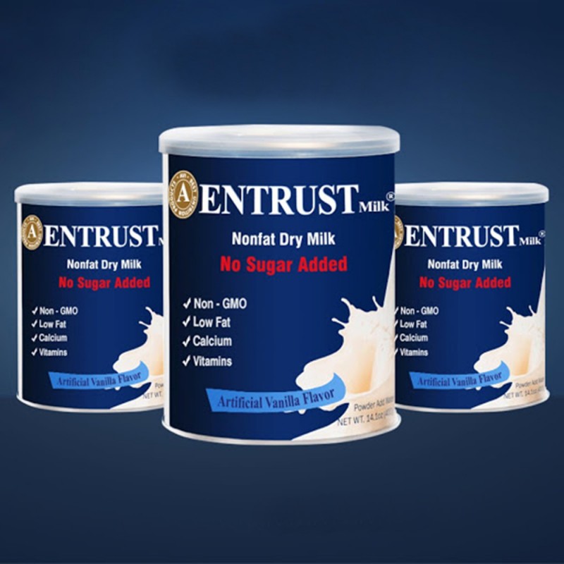 Sữa bột không đường Entrust Milk hộp 400g