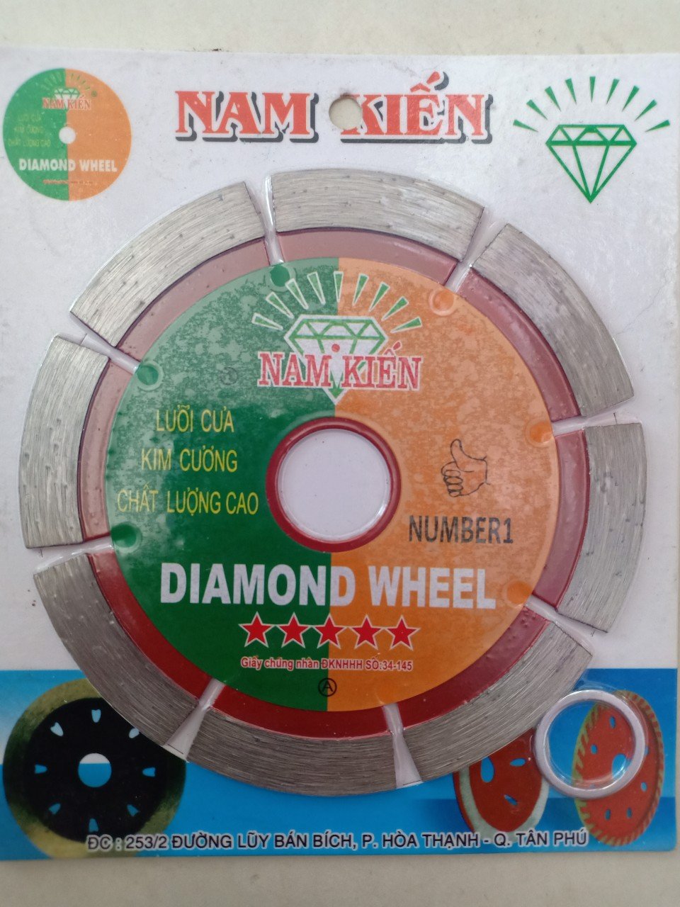 Lưỡi cắt gạch, cắt đá, cắt tường nam kiến 110, 1 tấc, 1 tấc 2, 1 tấc 5- chuyên dùng cắt khô