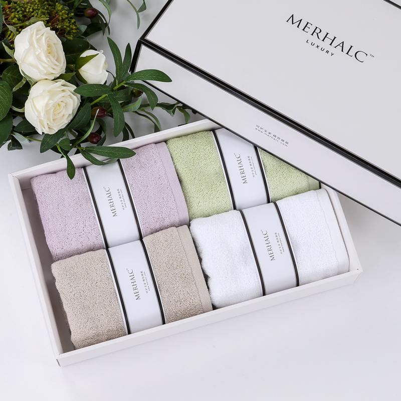 MERHALC Khăn Mặt 100% Cotton Rửa Đồ Gia Dụng Mạnh Mẽ Hút Nước Siêu Mềm Thấm Mồ Hôi Trắng Cỡ Đại Người Lớn Dày Khăn Mặt