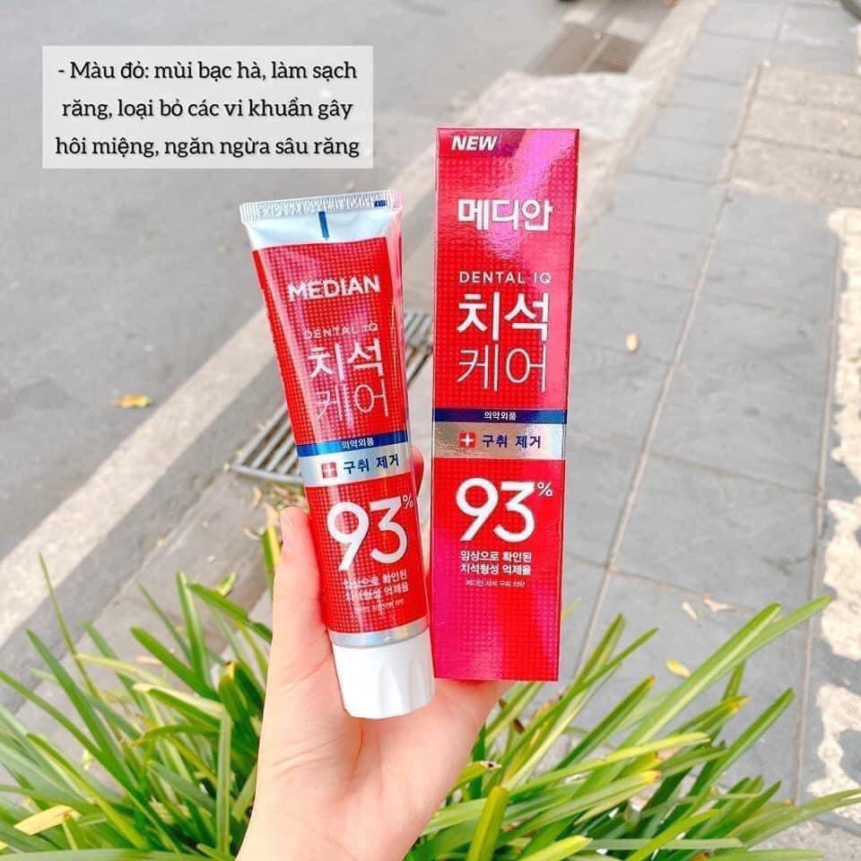 Kem đánh răng hàn quốc trắng răng median dental iq 93% 120g