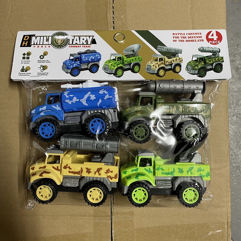 SET 4 XE QUÂN ĐỘI CHẠY BÁNH ĐÀ ĐỒ CHƠI