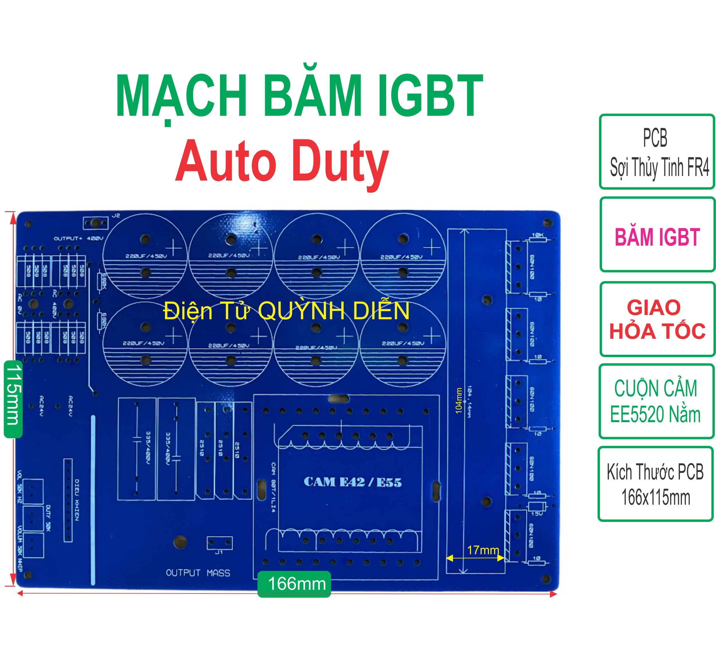 Pcb băm igbt auto duty