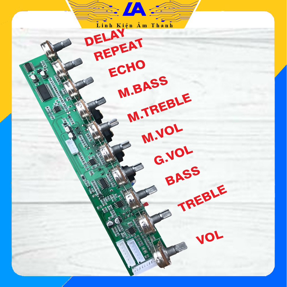 mạch pre loa kéo 10 vol