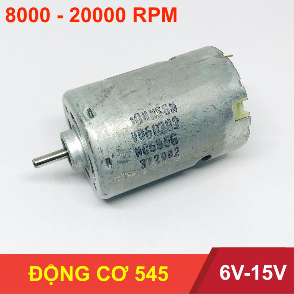 [HCM]Động cơ motor mô tơ mini 545 vòng bi đôi tốc độ cao 20000 RPM 6V-15V DC - LK0115