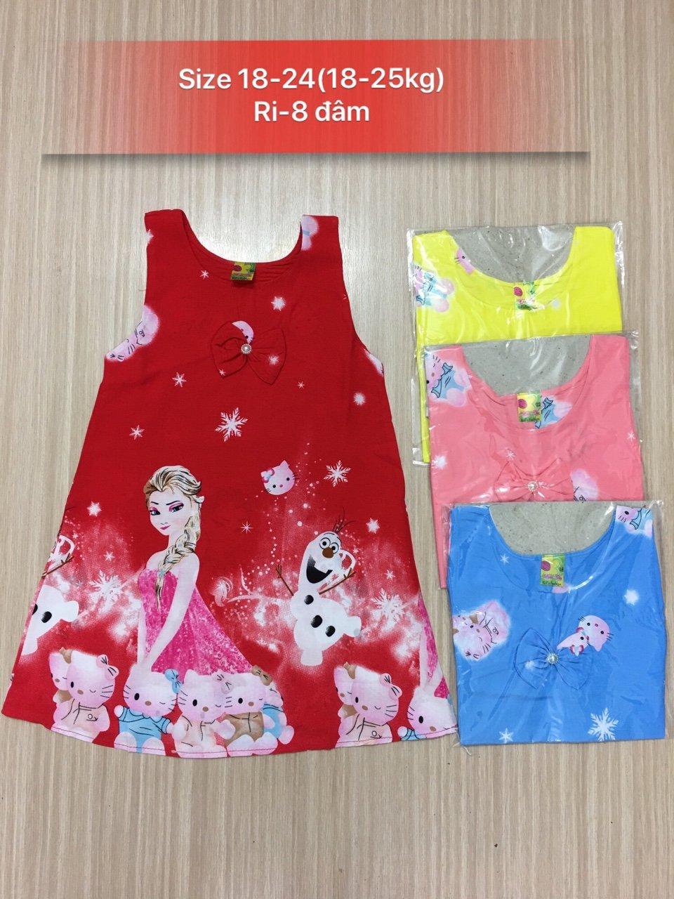 sét 2 Váy lanh cho bé gái 8-20kg