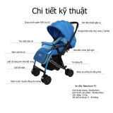 Babybum - Xe đẩy 2 chiều siêu nhẹ Harrods (Đỏ)