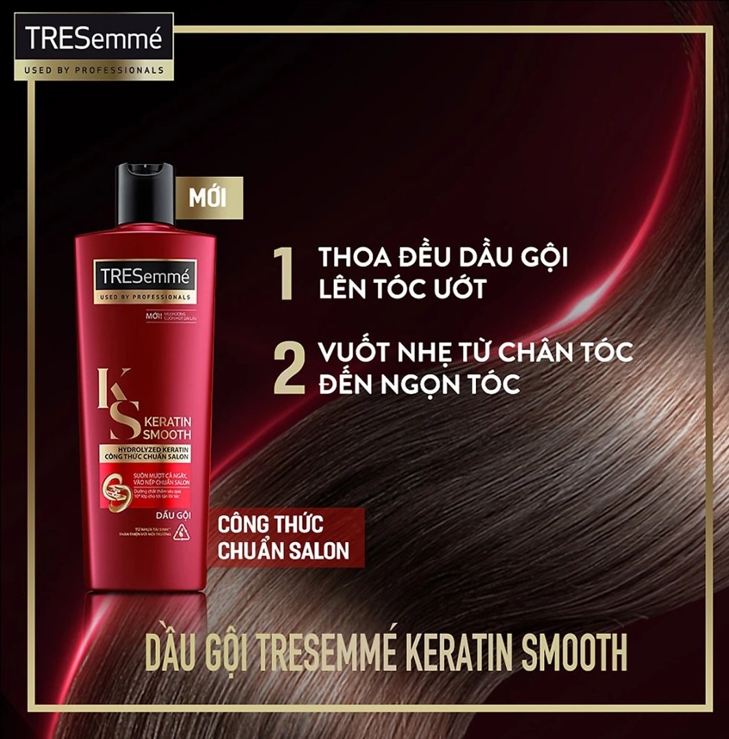 [Chính hãng] Dầu Gội TRESEMME Keratin Smooth 640g - Date 2025
