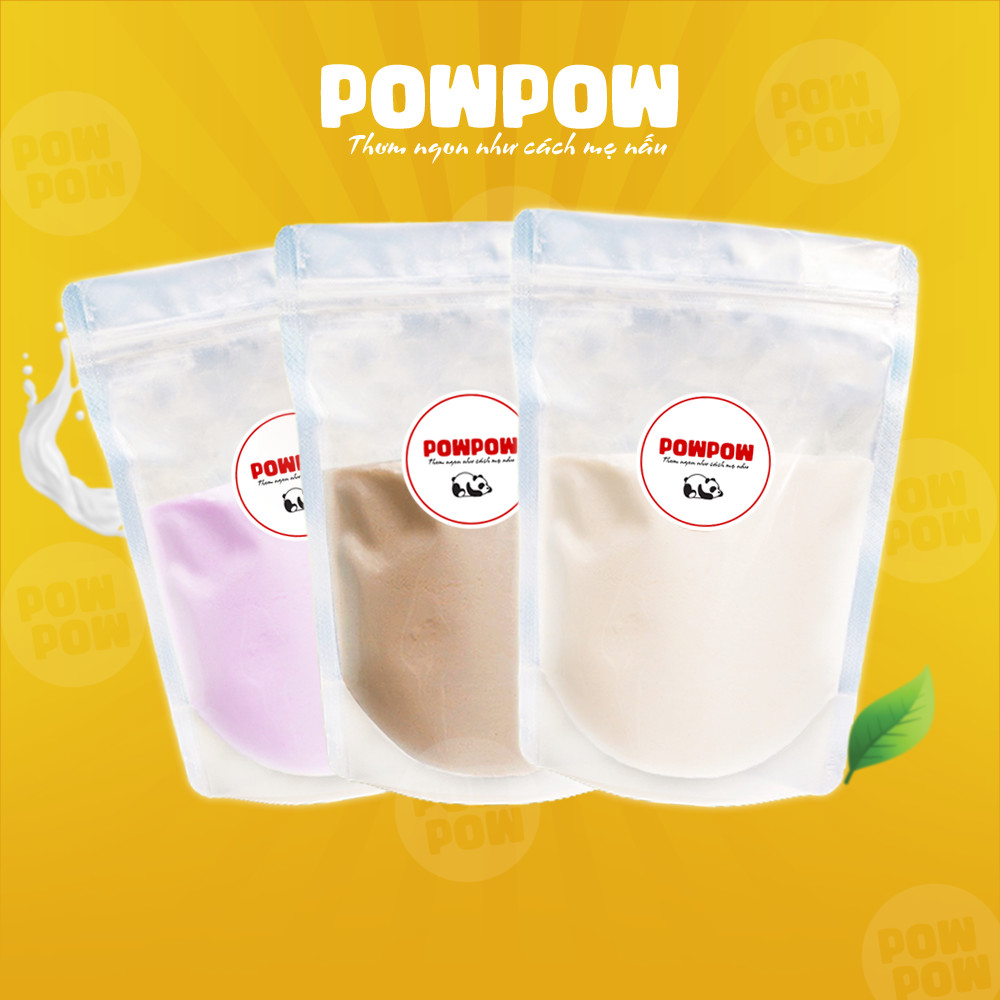 Bột kem béo pha trà sữa làm bánh 200g 3 vị POWPOW
