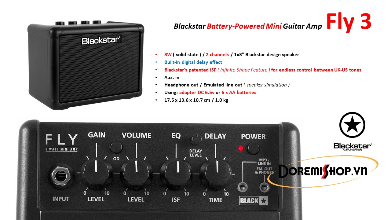 Blackstar Mini Guitar Amp Fly 3
