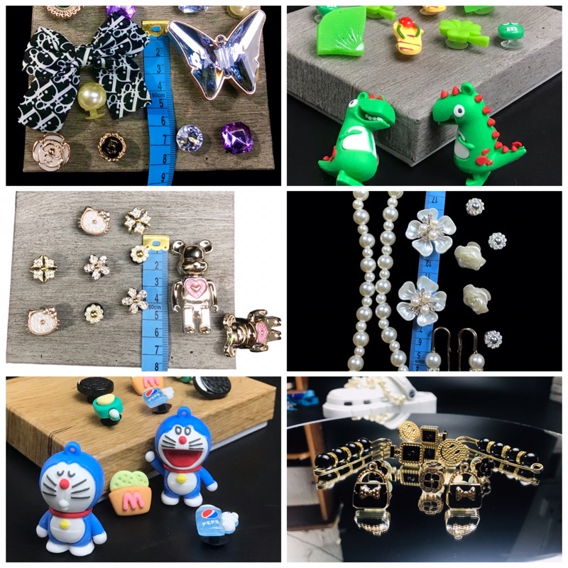 bộ sticker doremon  gắn dép crocs 10 món doremon
