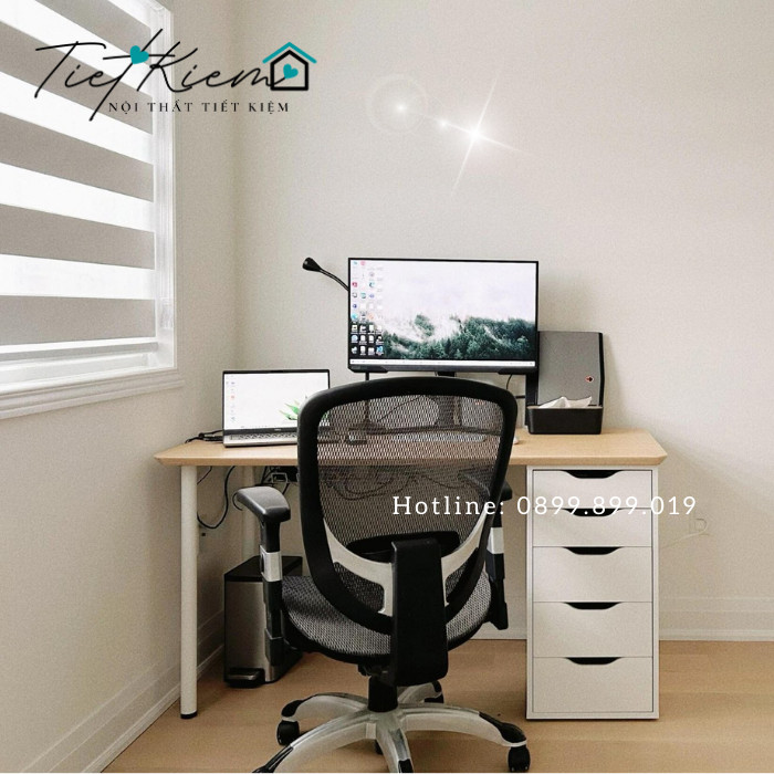 Bàn ikea gỗ 1m2 NTTK BLV099