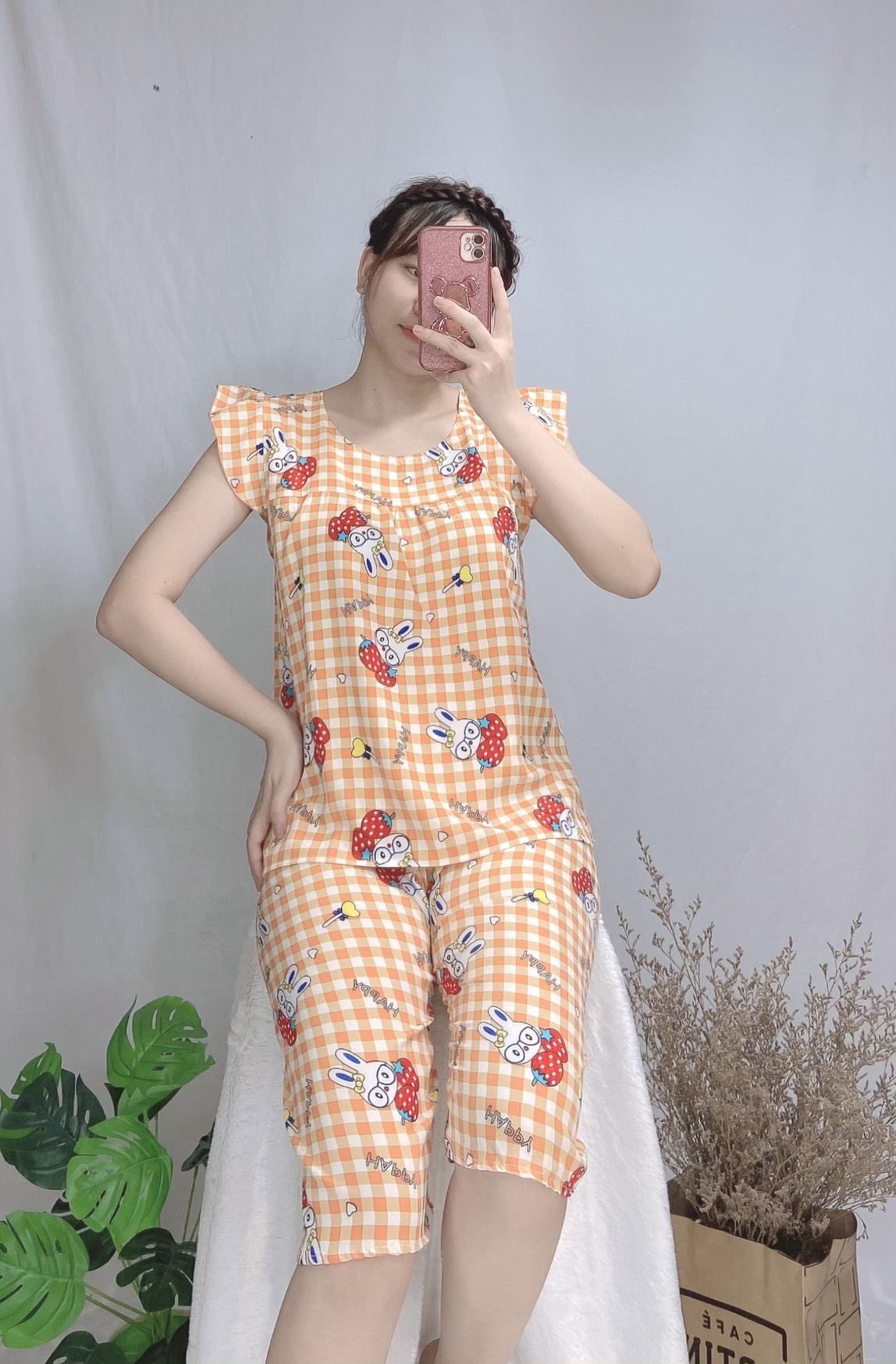 Set đồ nữ Lửng tay cánh tiên Freesize 38-52kg