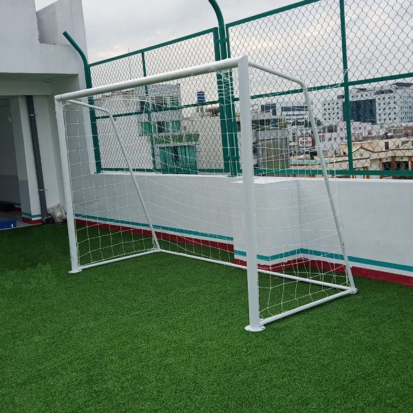 Lưới khung thành đá bóng 5 người  - (Lưới sợi TPE màu trắng phủ UV, mắt lưới 14cm)