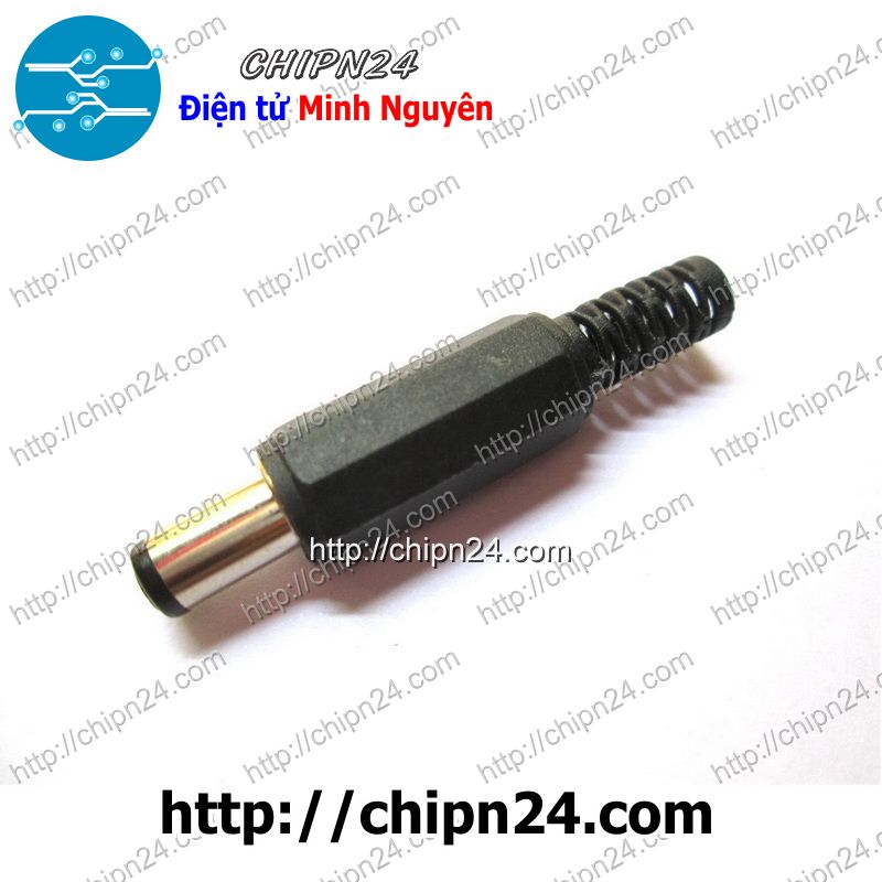 [5 cái] (G27) Jack DC hàn dây Chuôi Ngắn 5.5x2.5mm