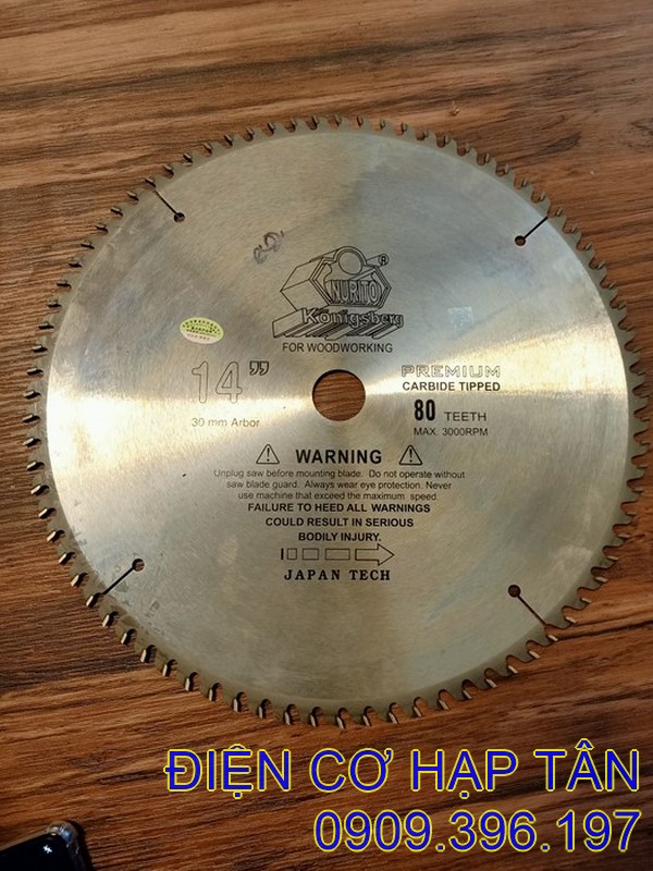 LƯỠI CẮT GỖ 355mm  NURITO,  80 RĂNG, 40 RĂNG , 60 RĂNG