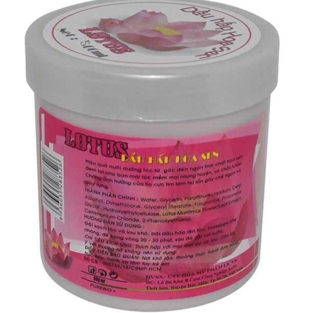 Dầu Hấp Hoa Sen Lotus 500ml - Hhs5