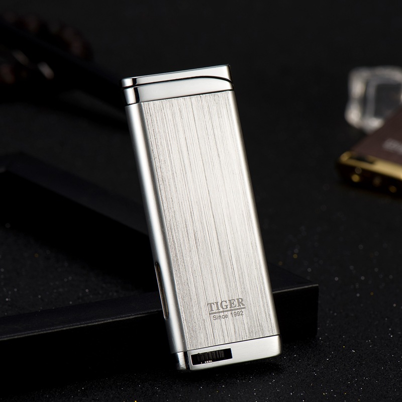 Bật Lửa Khè Siêu Mỏng Tiger 895B Lighter ( Xài Gas)
