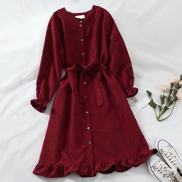 Mua DIYIWEI Yiyao Pingthay sa mạc Rose Harbor Phong cách Vintage in treo váy  mùa hè khí chất cao eo váy đỏ - Trang chủ - L tại ji lin sheng yu
