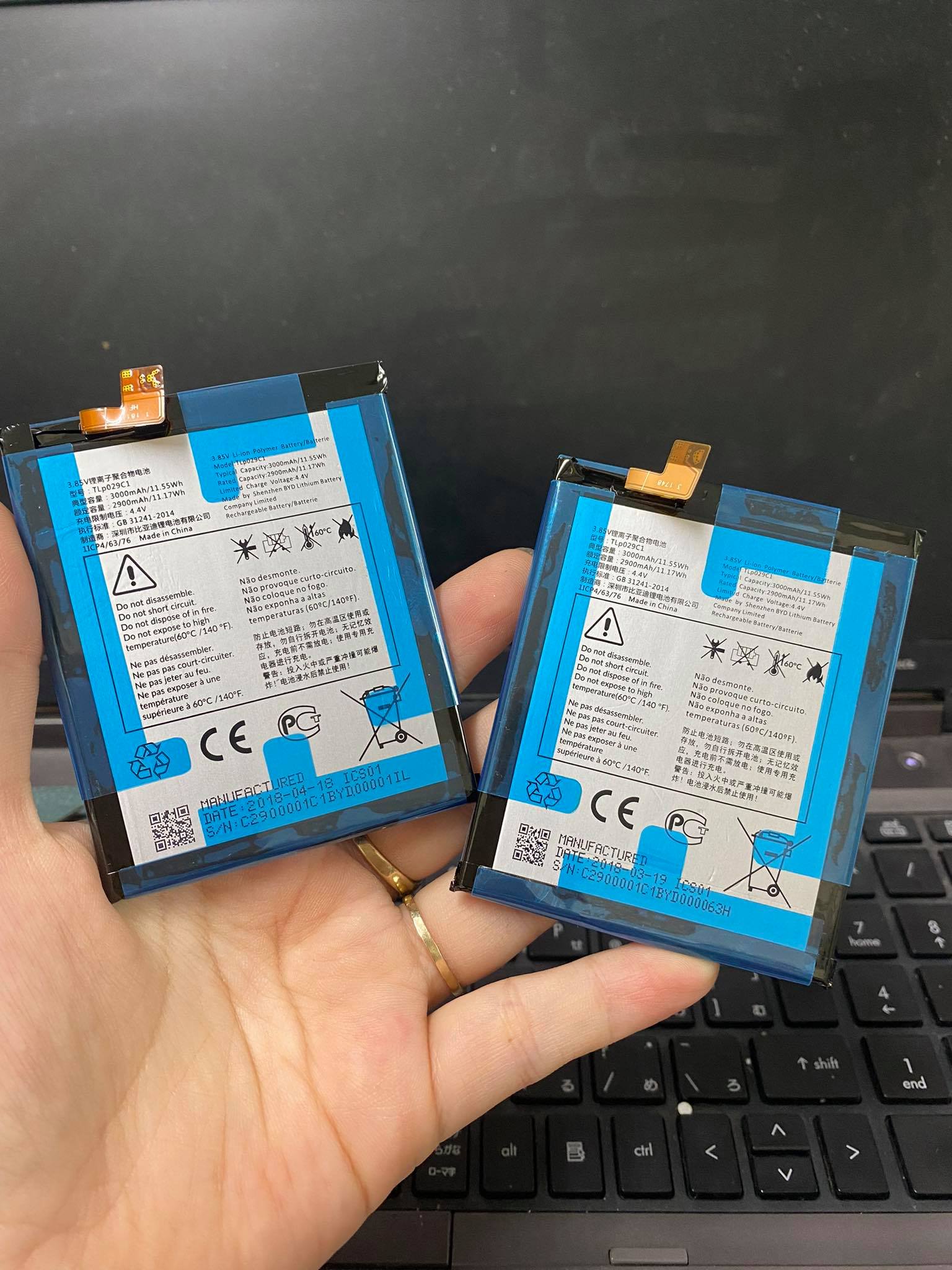 Pin điện thoại Blackberry Key 2LE