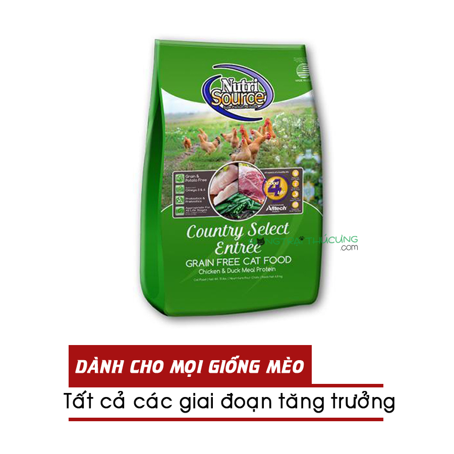 Thức ăn hạt cho mèo NUTRISOURCE Country Select Entrée - [Nông Trại Thú Cưng]