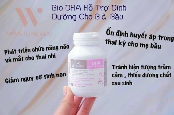 [FREE SHIP] DHA BẦU BIO ISLAND ÚC 60v
