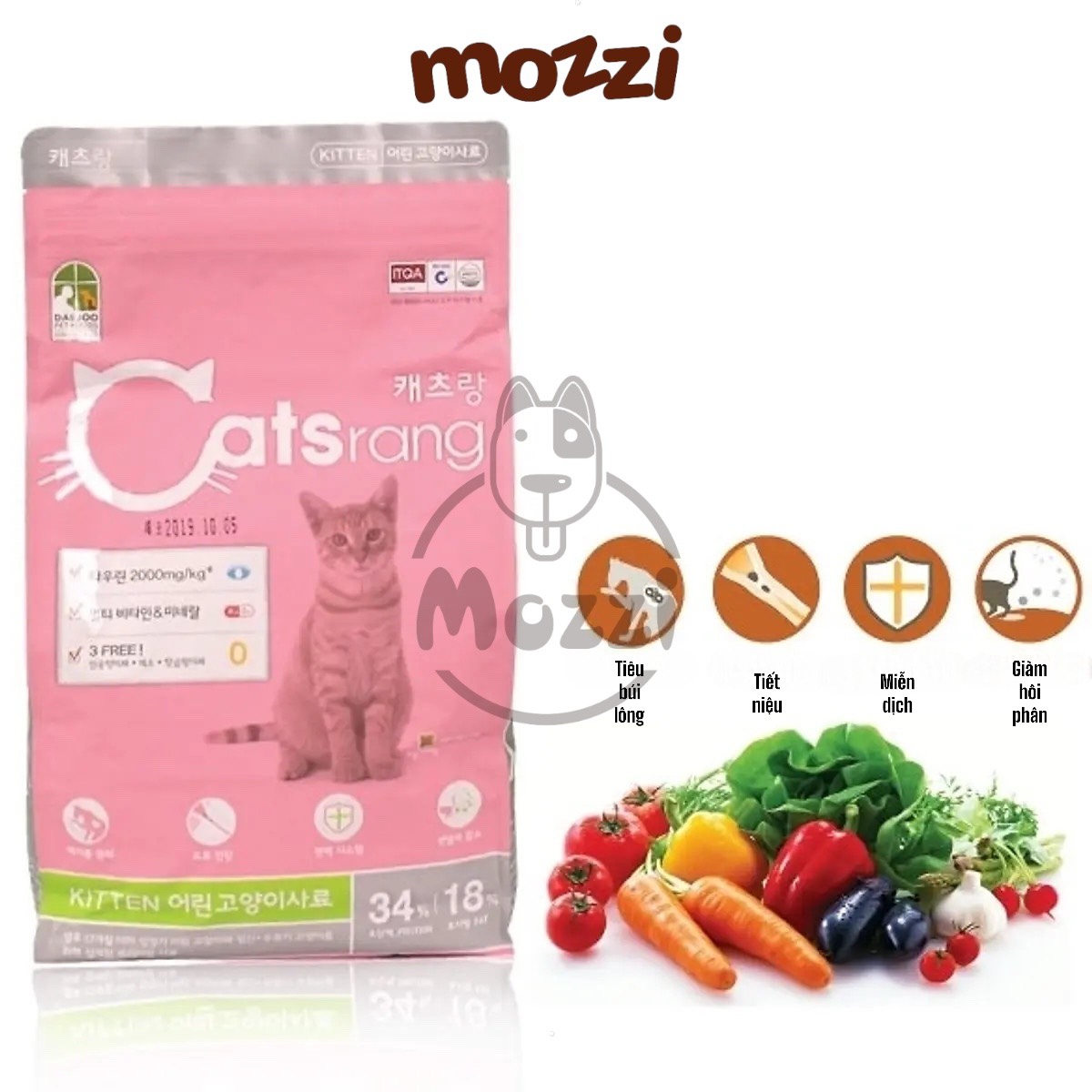 [400g - 1.5kg - 2kg] Thức ăn hạt Catsrang Kitten cho mèo con