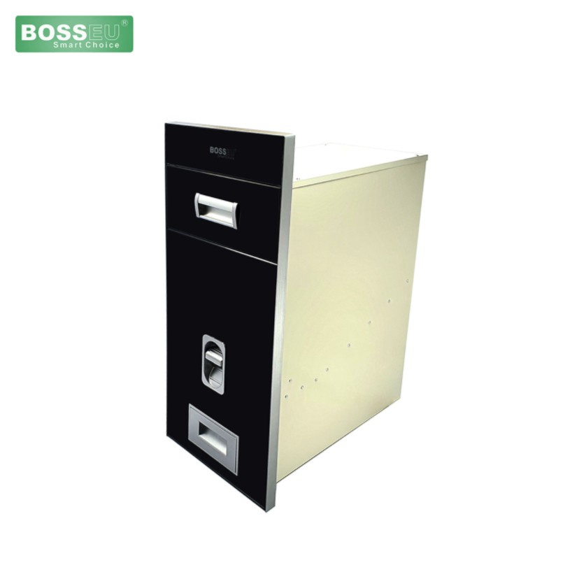 ( Chính Hãng ) Thùng đựng gạo âm tủ BOSSEU - BS250Black