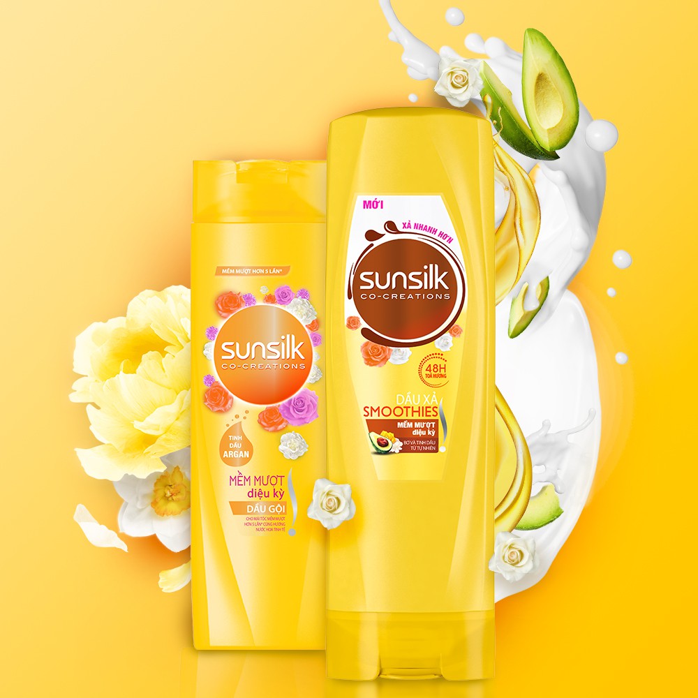 Dầu xả SUNSILK (320g) VÀNG