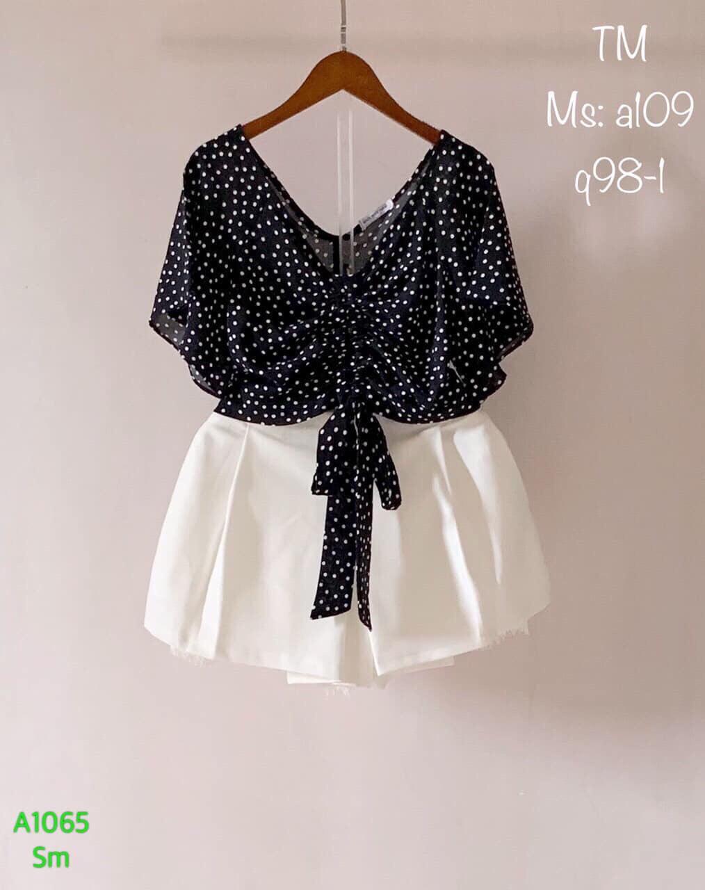 SET CHÂN VÁY KÈM ÁO KIỂU CỰC HOT UZU (AK)