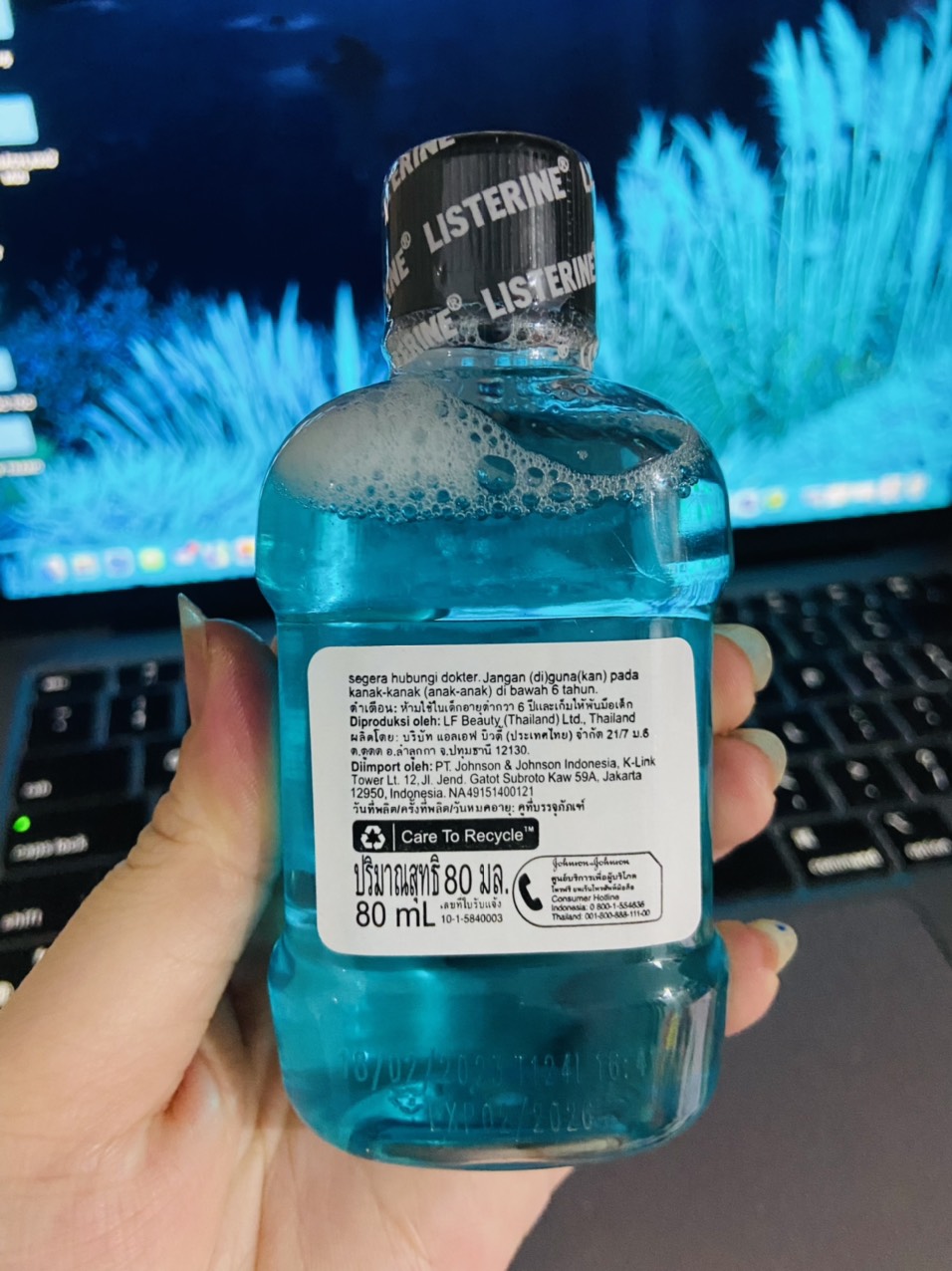 Nước Súc Miệng Listerin Cool Mint 80ml