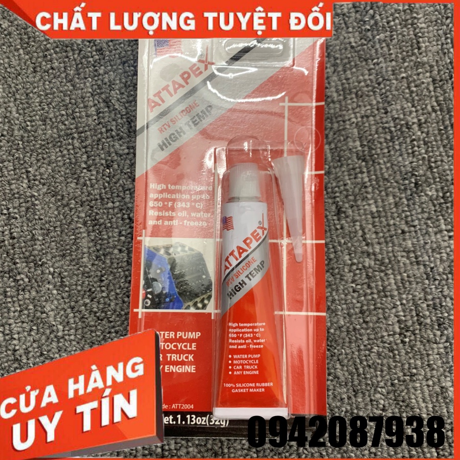 Keo Dán Ron Chịu Nhiệt Độ Cao Đỏ Bardo 85g